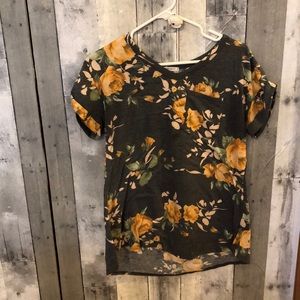 Cotton floral blouse